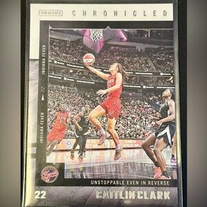 Caitlin Clark Basketball Card Panini Chronicled Unstoppable Even In Reverse